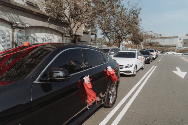 全台結婚禮車 創意套組 黑白熊貓 三輛